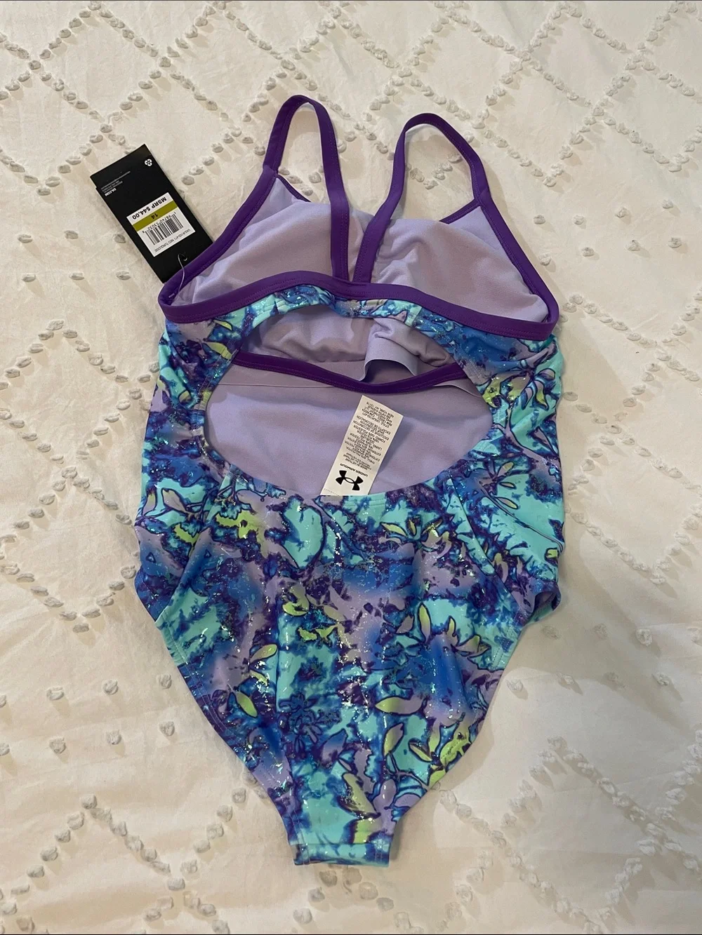 Under Armour Kids Heat Flare Set (Big Kid) teal purple nwt